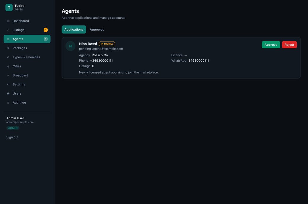 Admin agents approval