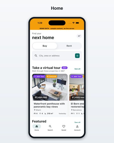 Home screen